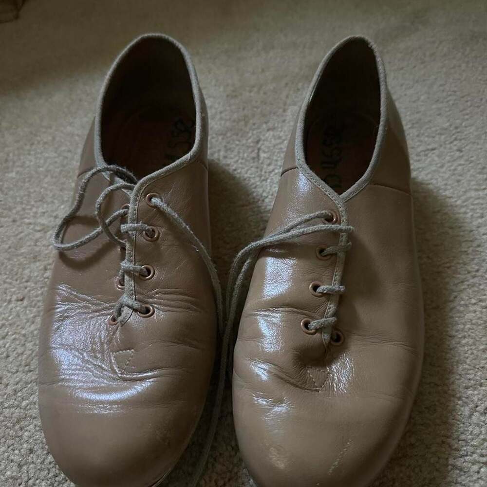 Bloch Tan Leather Tap Shoes Size 7